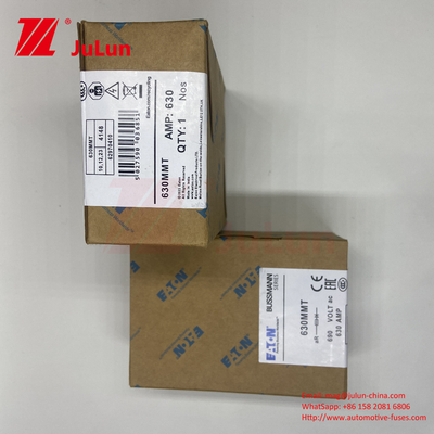 BUSSMANN 630MMT 690V সিরামিক কপার টুইন ফ্ল্যাট প্লেট বোল্ট টাইপ ফিউজ অটোমোটিভ জন্য