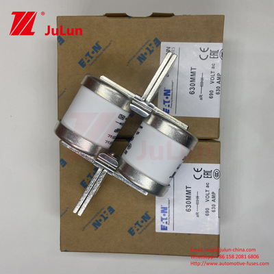 BUSSMAA 690V নামমাত্র ভোল্টেজ সিরামিক কপার 630MMT অটোমোটিভ ফিউজ 630A M6/M8 ইনস্টলেশন