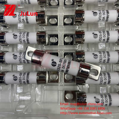 750VDC শক্তি সঞ্চয় 10A 25A 30A 50A EV FUS অটোমোটিভ সিরামিক তামা বৈদ্যুতিক গাড়ির ফিউজ শক্তি সঞ্চয় জন্য DC750V