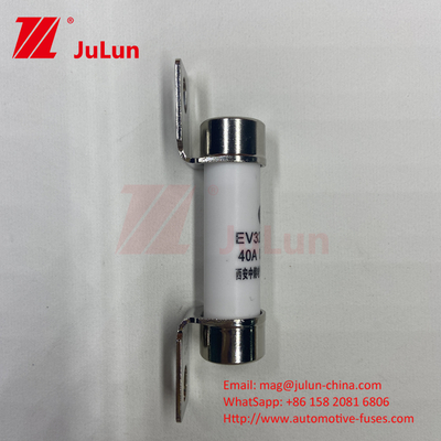 সিরামিক টিউব 14x51 15A 40A 50A EV325 ফিউজ 750VDC EV32520KA সিরামিক অটোমোটিভ বোল্ট ফিউজ 10A-50A ISO8820/JASO D622
