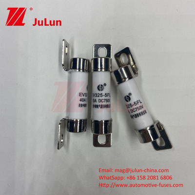 সিরামিক টিউব 14x51 15A 40A 50A EV325 ফিউজ 750VDC EV32520KA সিরামিক অটোমোটিভ বোল্ট ফিউজ 10A-50A ISO8820/JASO D622