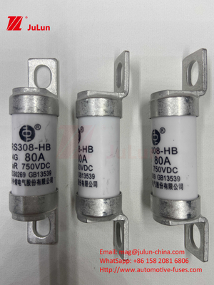 100A80A 750VDC এনার্জি স্টোরেজ 10A 25A 30A 50AEV ভোল্টেজ মাইক্রো ফিউজ স্মার্ট সুরক্ষা সহ বৈদ্যুতিক ট্র্যাকশন সিস্টেমের জন্য