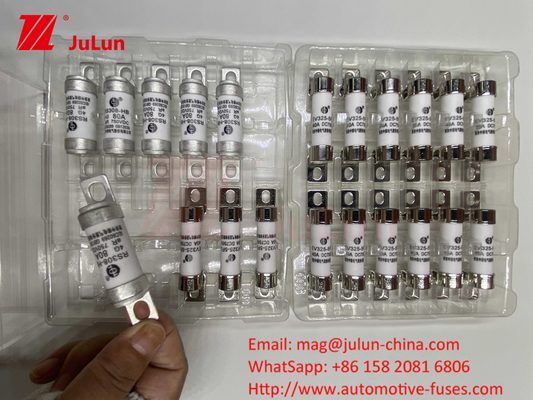 63A RS308 HB ফিউজ বোল্টযুক্ত মাউন্ট 80A 10A 15A 40A বোল্ট মাউন্ট সহ অটোমোটিভ সিরামিক ফিউজ