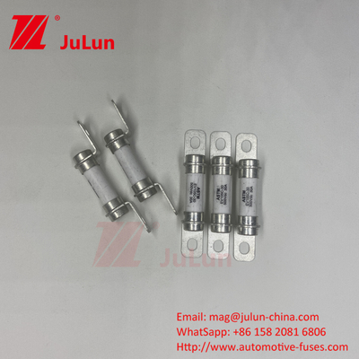 সিরামিক টিউব 20A30A40A বৈদ্যুতিক গাড়ির ফিউজ 500VDC বোল্ট M6 বোল্ট