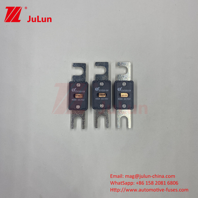 70VDC EV320-5X নামমাত্র ভোল্টেজ বৈদ্যুতিক গাড়ির ফিউজ বক্সযুক্ত প্যাকিং সহ M6 বোল্ট টাইপ 80A