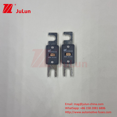 EV320-5X কোয়ার্টজ বালি বাইরের পাইপ 6kA DC EV বৈদ্যুতিক গাড়ির ফিউজ 125A 70VDC বোল্ট