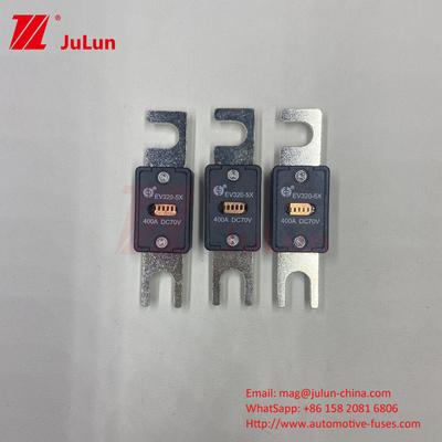 টেসলা 70VDC EV320-5X 5C নামমাত্র ভোল্টেজ বৈদ্যুতিক গাড়ির ফিউজ এম 6 বোল্ট টাইপ 225A