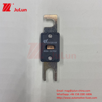 ইভি ইলেকট্রিক যানবাহন ফিউজ বক্সযুক্ত 70VDC নামমাত্র ভোল্টেজ M6 বোল্ট টাইপ 250A EV320-5C