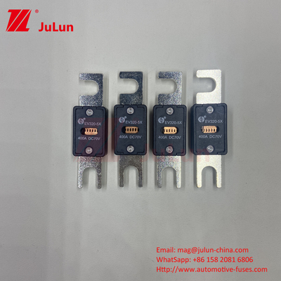বৈদ্যুতিক যানবাহন EV320-5X-225A 70VDC ভোল্টেজ অটোমোটিভ ফিউজ EV চার্জিং সিস্টেমের জন্য M6 M8