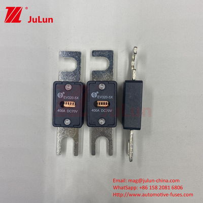 বৈদ্যুতিক যানবাহন EV320-5X-225A 70VDC ভোল্টেজ অটোমোটিভ ফিউজ EV চার্জিং সিস্টেমের জন্য M6 M8