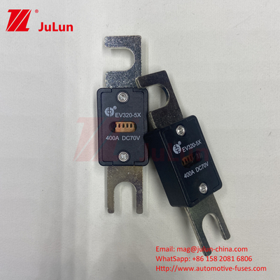 EV320-5X-350A-N 70VDC 6kA সিরামিক কপার ইলেকট্রিক যানবাহন ফিউজ EV ট্র্যাকশন সিস্টেম নিরাপত্তা জন্য