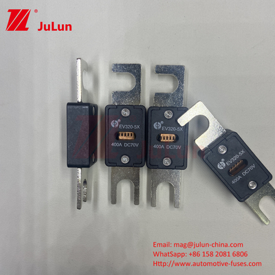 EV320-5X-350A-N 70VDC 6kA সিরামিক কপার ইলেকট্রিক যানবাহন ফিউজ EV ট্র্যাকশন সিস্টেম নিরাপত্তা জন্য