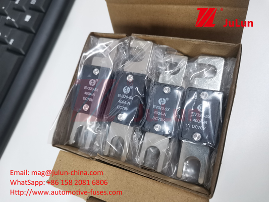 বৈদ্যুতিক যানবাহন EV320-5X-500A-N কালো তামা অটোমোটিভ ব্লেড ফিউজ 100A-150A
