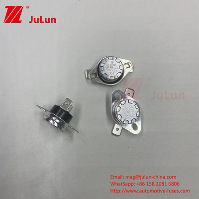 হার্মাল সুইচ যোগাযোগ AC250VMম্যানুয়াল রিসেট তাপ সুরক্ষা মাইক্রোওয়েভ ওভেন ব্যবহার ওভার তাপ KSD বিমেটাল থার্মোস্ট্যাট