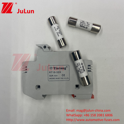 1000VDC সৌর ফিউজ সিরামিক 30kA 10x38mm কম দাম 10x85mm PV সৌর সিরামিক ডিসি ফিউজ লিঙ্ক 1500vdc PV ফিউজ Fa