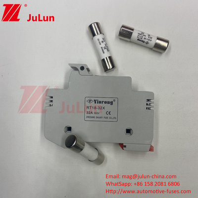 1000VDC সোলার পিভি ফিউজ হোল্ডার 30kA 32A 63A 125A Din রেল মাউন্ট ফিউজ হোল্ডার ফিউজ হোল্ডার B