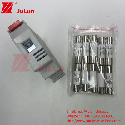 সোলার ইনভার্টার জন্য সিরামিক সৌর PV ফিউজ 1000DC 1500DC 32a 40a 50Amp সৌর শক্তি PV Dc 14 সঙ্গে বৈদ্যুতিক ফিউজ ধারক