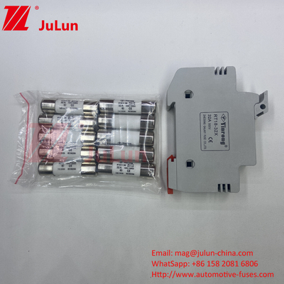সোলার ইনভার্টার জন্য সিরামিক সৌর PV ফিউজ 1000DC 1500DC 32a 40a 50Amp সৌর শক্তি PV Dc 14 সঙ্গে বৈদ্যুতিক ফিউজ ধারক