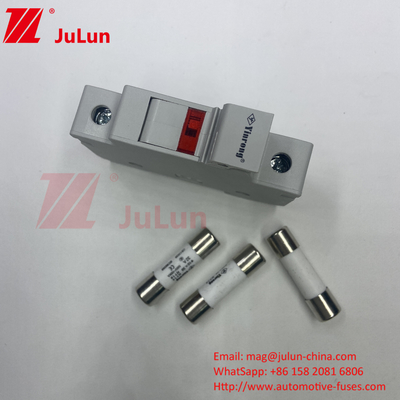 পেশাদার কারখানা BYPV-18 1pole 16a 1000v Dc Din রেল ফিউজ হোল্ডার 1500v Dc সোলার ফিউজ সহ