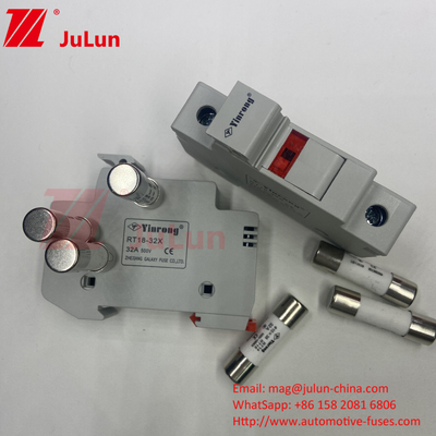 1000VDC 1500VDC 500VDC DIN রেল সোলার প্যানেল ডিসি 32 এম্পার সোলার ফিউজ হোল্ডার ফিউজ সহ পিভি ফো