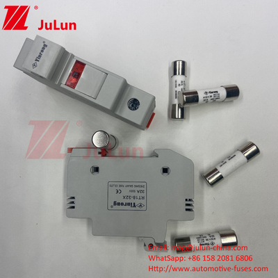 1000VDC 1500VDC 500VDC DIN রেল সোলার প্যানেল ডিসি 32 এম্পার সোলার ফিউজ হোল্ডার ফিউজ সহ পিভি ফো