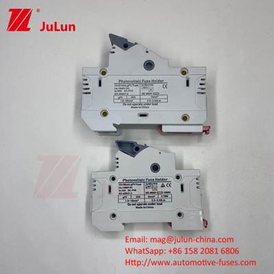 সৌর PV Mersen ফিউজ 10a 1000v ফাস্ট ব্লো 32a 1000vdc 22*58mm DC1000V ফিউজ ডিন রেল ফিউজ ক্যারিয়ার হোল্ডার