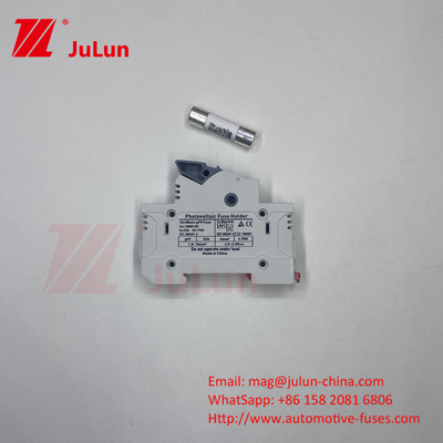 14x51 মিমি ডিন রেল সোলার ফিউজ হোল্ডার / সোলার পিভি ফিউজ হোল্ডারের সাথে সৌর ফটোভোলটাইক ইনভার্টার