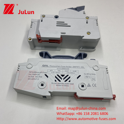 ফিউজ 10x38 1000v 25a 10*38 2a সোলার সিস্টেমের জন্য ফিউজ হোল্ডার সোলার পিভি পাওয়ার ফিউজ সোলার পাওয়ার সিস্টেমের সুরক্ষার জন্য