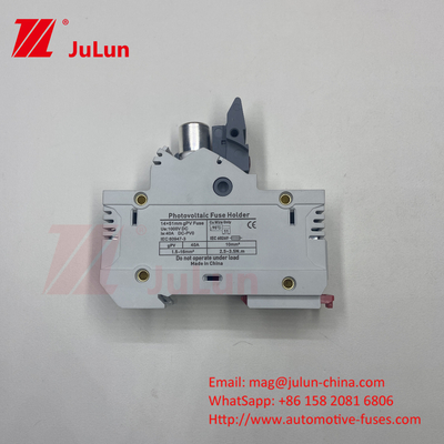সিলভার ফিউজ উপাদান উপাদান 32A 3P 10*38 1000VDC সহ সৌর PV ফিউজ