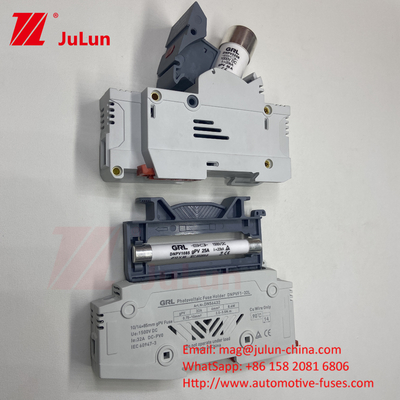 10*38mm gPV 1000VDC 32A FUSE Din গাইড ফিউজ হোল্ডার সহজ এবং নিরাপদ ইনস্টলেশনের জন্য