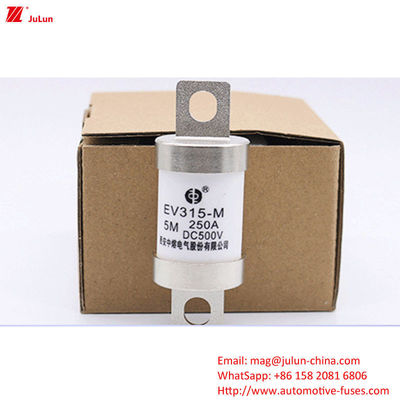 EV315-M-5M-150A 250A 300A 400A 500VDC বৈদ্যুতিক গাড়ির ফিউজ সুরক্ষা EV নামমাত্র ভোল্টেজ Dc 500V 20KA