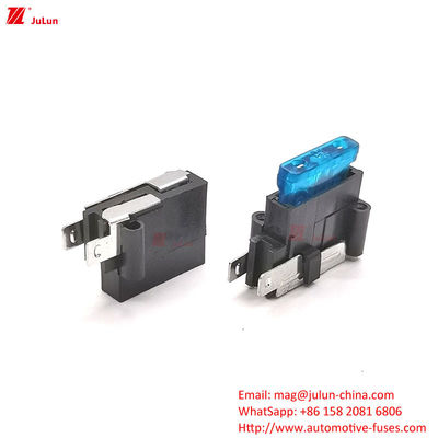 32V নামমাত্র ভোল্টেজ তামা যোগাযোগ স্বয়ংক্রিয় রিসেট সার্কিট ব্রেকার 30A-500A গাড়ী ফিউজ ধারক নাইলন প্লাস্টিক