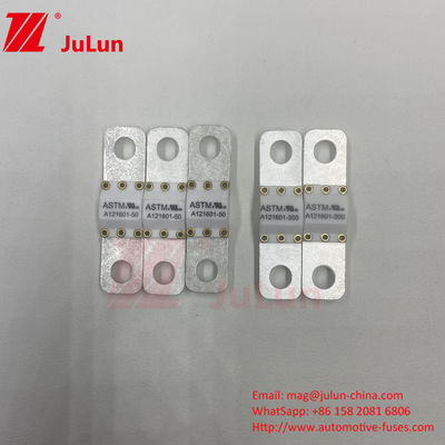 A121601-150A ASTM অটোমোটিভ মিনি ফিউজ বোল্ট টাইপ রেটড ডিসি 125VDC বৈদ্যুতিক যানবাহন সুরক্ষা