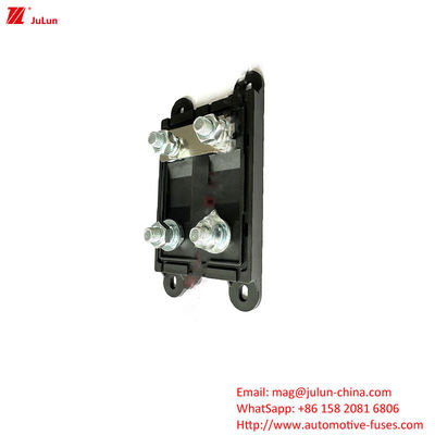 Eu UL সার্টিফাইড ইলেকট্রিক যানবাহন 32V DIN ট্র্যাক ফিউজ হোল্ডার একক মেরু দ্বি-পোলার স্বয়ংক্রিয় তামা ফিউজ হোল্ডার
