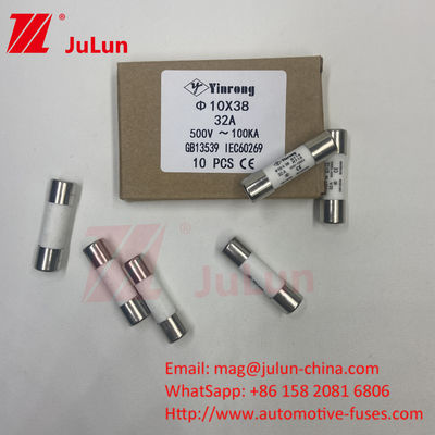 2A AC220V / AC380V / AC500V / AC690V / AC800V সোলার স্ট্রিং সুরক্ষার জন্য ফোটোভোলটাইক সিস্টেম তাপ ফিউজ