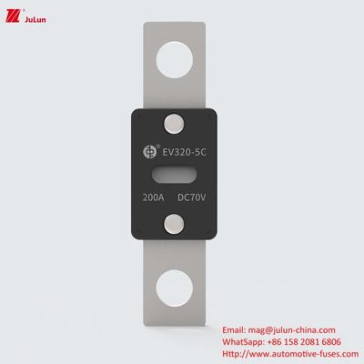 70VDC 150-550A বোল্ট স্ক্রু ব্রেকিং ক্ষমতা বৈদ্যুতিক গাড়ির ফিউজ EV320-5C