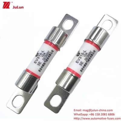 EV315 DC500V 20KA ব্রেকিং ক্যাপাসিটি গোলাকার টিউব বোল্ট স্ক্রু অটোমোটিভ ফিউজ