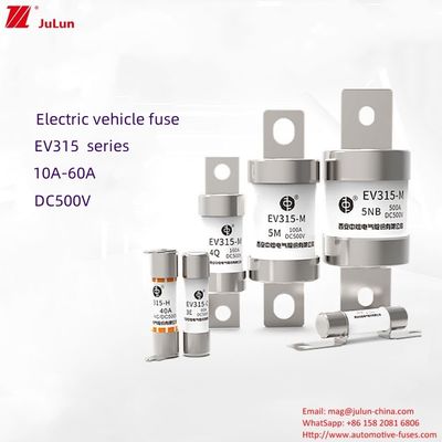 EV315 সিরিজ মাঝারি বৈদ্যুতিক গাড়ির স্ক্রু ফিউজ 10-60A 500V 20kA ব্রেকিং ক্ষমতা