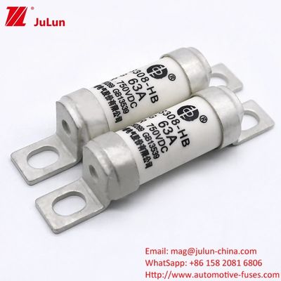 DC750V 32A 63A 100A ইভি ফিউজ বৈদ্যুতিক শক্তি সিস্টেমের জন্য