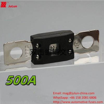 500A বৈদ্যুতিক যানবাহন সুরক্ষা ফিউজ 32V/48V/72V সিস্টেমের জন্য M8 স্ক্রু সহ