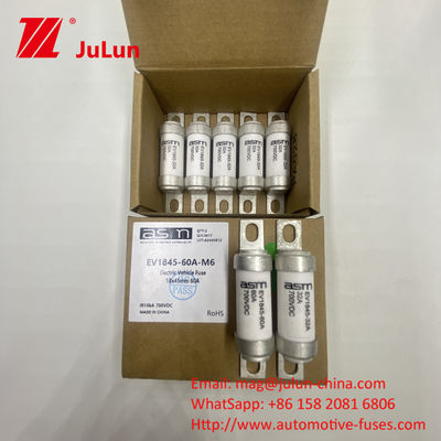 EV1845 700VDC 10A 10KA DC বোল্ট ফিউজ ইলেকট্রিক কার চার্জিং এর জন্য ASTM