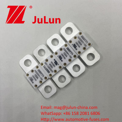 স্ক্রু বোল্ট A202001-500A 150VDC সিরামিক অটোমোটিভ ফিউজ 100A 150A 200A 250A 300A 350A এম 8 ইনস্টলেশন মোডের জন্য 11-13 এন · এম এর জন্য সুপারিশকৃত স্ট্রাইট টর্ক