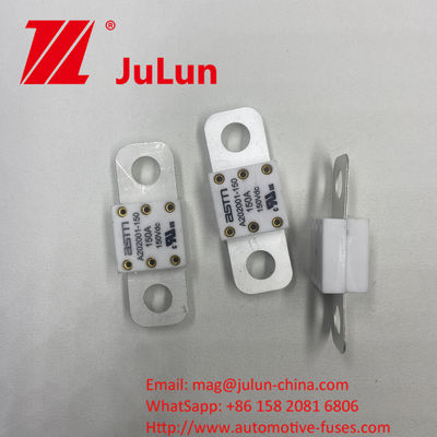 A202001-200A উচ্চ ভোল্টেজ অ্যাপ্লিকেশনের জন্য এএসটিএম সিরামিক অটোমোবাইল ফিউজ ব্রেকিং ক্ষমতা 20KA 100-350A নামমাত্র ভোল্টেজ 150VDC