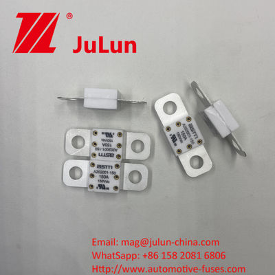 A202001-300A 150VDC সিরামিক অটোমোটিভ ফিউজ বৈদ্যুতিক বর্তমান 100A 150A 200A 250A 300A 350A 400A 500A এবং গর্ত দূরত্ব 39mm সঙ্গে