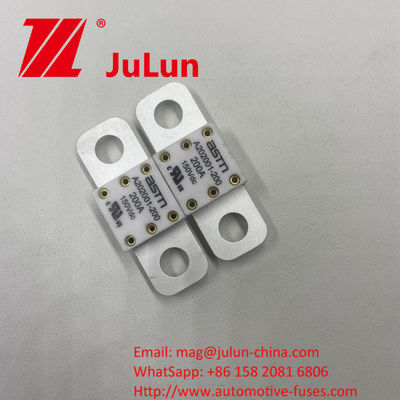 A202001-500A 125VDC এএসটিএম প্রচেষ্টাহীন ইনস্টলেশন সিরামিক কার ফিউজ ভোল্টেজ 150VDC এম 8 ইনস্টলেশনের জন্য