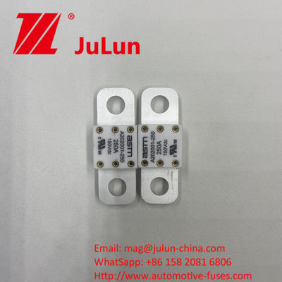 বৈদ্যুতিক বর্তমান 400A সিরামিক A202001 125VDC ফিউজ 20KA 100-350A ভাঙ্গন ক্ষমতা সহ