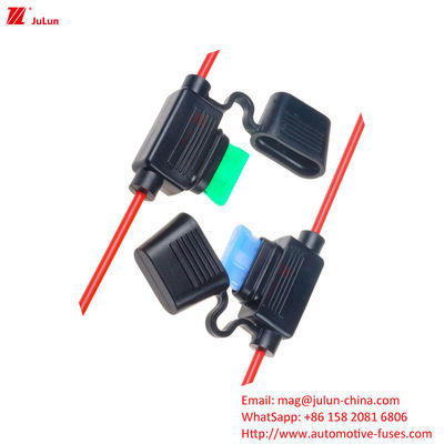 প্লাস্টিক / নাইলন শেল 32V 58V 80V 50 Amp অটোমোটিভ ফিউজ ধারক