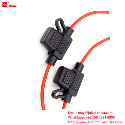 প্লাস্টিক / নাইলন শেল 32V 58V 80V 50 Amp অটোমোটিভ ফিউজ ধারক