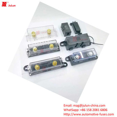 এএনএম অটো ফিউজ হোল্ডার রেটযুক্ত বর্তমান 40A-500A নতুন শক্তি / অটোমোটিভ যন্ত্রপাতি, অডিওতে প্রয়োগ করা সাধারণ ফ্লেম রিটার্ড্যান্ট