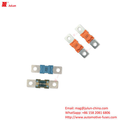 LittelFuse রেটড বর্তমান / ভোল্টেজ ফিউজ BF2 বোল্ট অন ফিউজ সহজ সনাক্তকরণের জন্য স্বচ্ছ দৃশ্যমান হাউজিং
